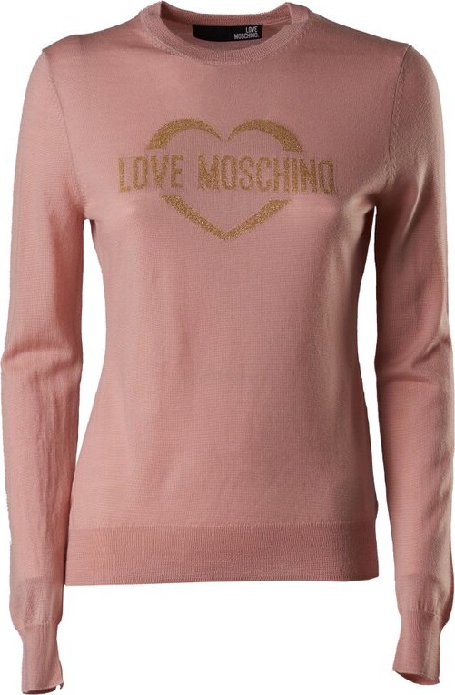 Love Moschino Women's Pink Sweaters | ShopStyle