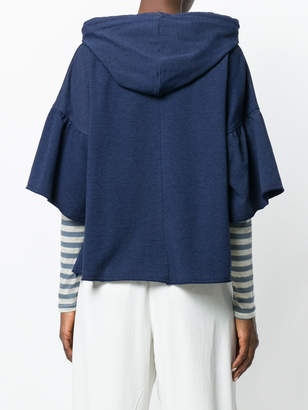 Semi-Couture Semicouture cropped hooded sweatshirt