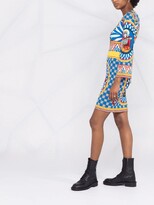 Thumbnail for your product : Dolce & Gabbana Graphic-Print Long-Sleeve Dress