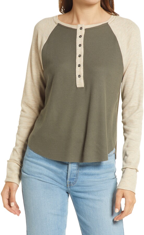 raglan sleeve henley