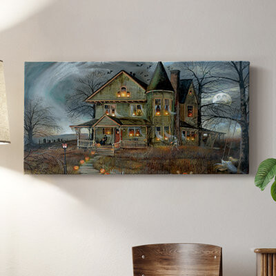 Lark Manor Haunted House- Gallery Wrapped Canvas -Ready to Hang