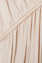 Thumbnail for your product : TOVE Zoe Tie-front Gathered Silk-blend Blouse - Cream