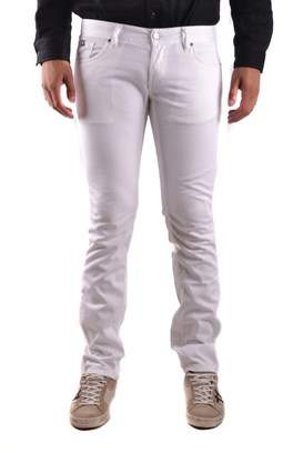 Richmond Men's White Cotton Jeans