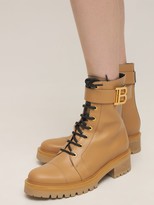 Thumbnail for your product : Balmain 25mm Romy Ranger Leather Combat Boots