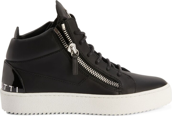 Giuseppe Zanotti White Croc Embossed Leather Coby High-Top Sneakers Size 38  Giuseppe Zanotti | The Luxury Closet