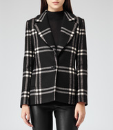 Thumbnail for your product : Reiss 1971 Adelle CHECK-PRINT TAILORED COAT