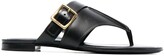 Thumbnail for your product : Tod's Side-Buckle Leather Flat Sandals