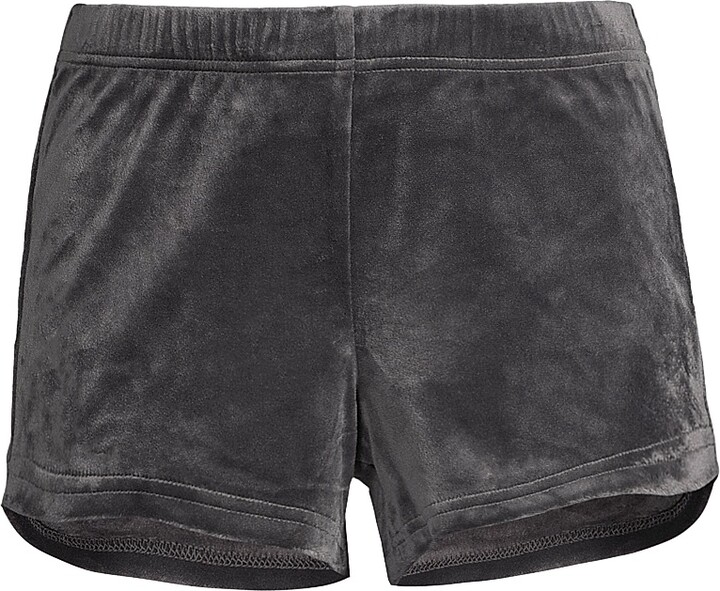 Women's Valerius Velvet Shorts - Ink Black - Size Large