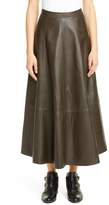Thumbnail for your product : Co Lambskin Leather Midi Skirt
