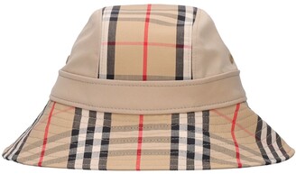 Burberry Reversible Vintage Check Cotton Hat