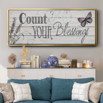 Wexford Home Count Your Blessings- Framed Canvas