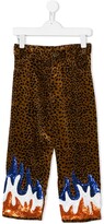 Thumbnail for your product : Caroline Bosmans Sequinned Flames Trousers