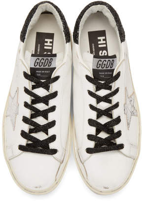 Golden Goose SSENSE Exclusive White Saturday Hi-Star Sneakers