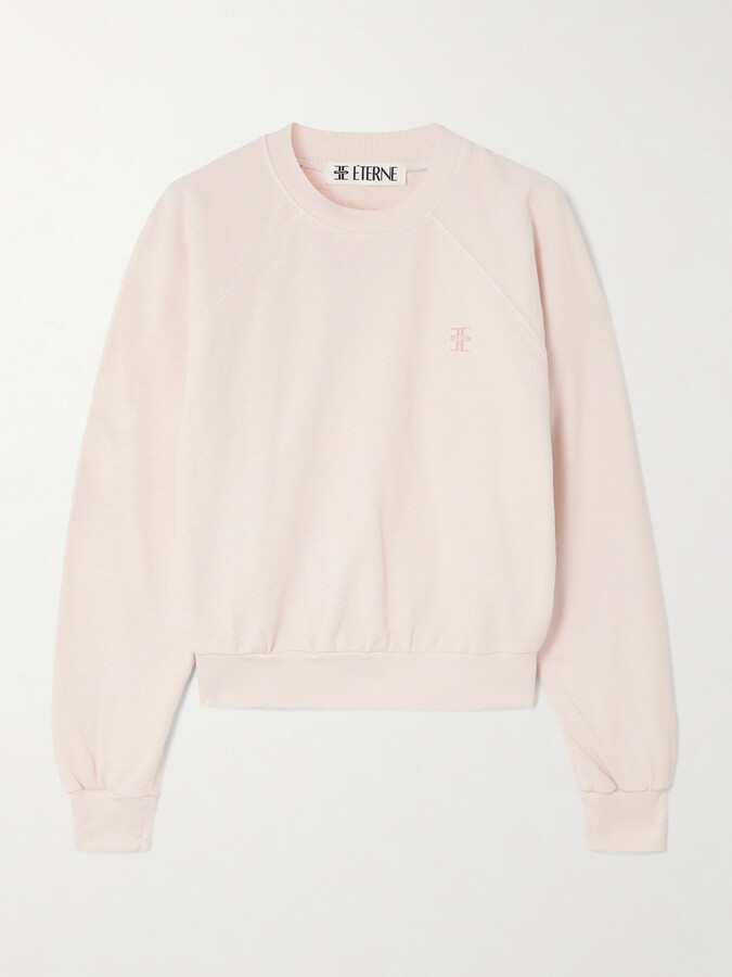 ÉTERNE - Sonny Cotton-jersey Sweatshirt - Pink
