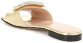 Thumbnail for your product : Gucci Metallic leather slides