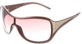 Thumbnail for your product : Valentino Logo-Embellished Shield Sunglasses
