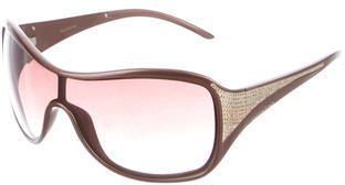 Valentino Logo-Embellished Shield Sunglasses