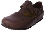 Thumbnail for your product : Birkenstock Leather Round-Toe Flats