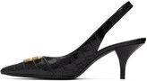 Thumbnail for your product : Tom Ford Black Croc Slingback Heels
