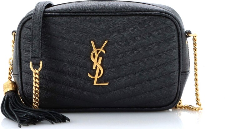 Saint Laurent Lou Camera Bag Matelasse Chevron Leather Mini