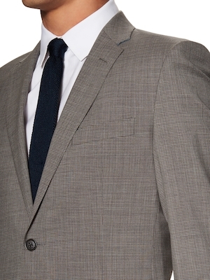 English Laundry Checkered Wool Notch Lapel Suit