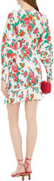 Thumbnail for your product : Rhode Resort Anya Shirred Floral-print Cotton Mini Dress