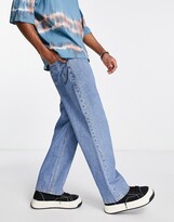Thumbnail for your product : Topman baggy jeans in mid wash