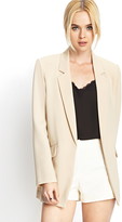 Thumbnail for your product : Forever 21 Open-Front Boyfriend Blazer