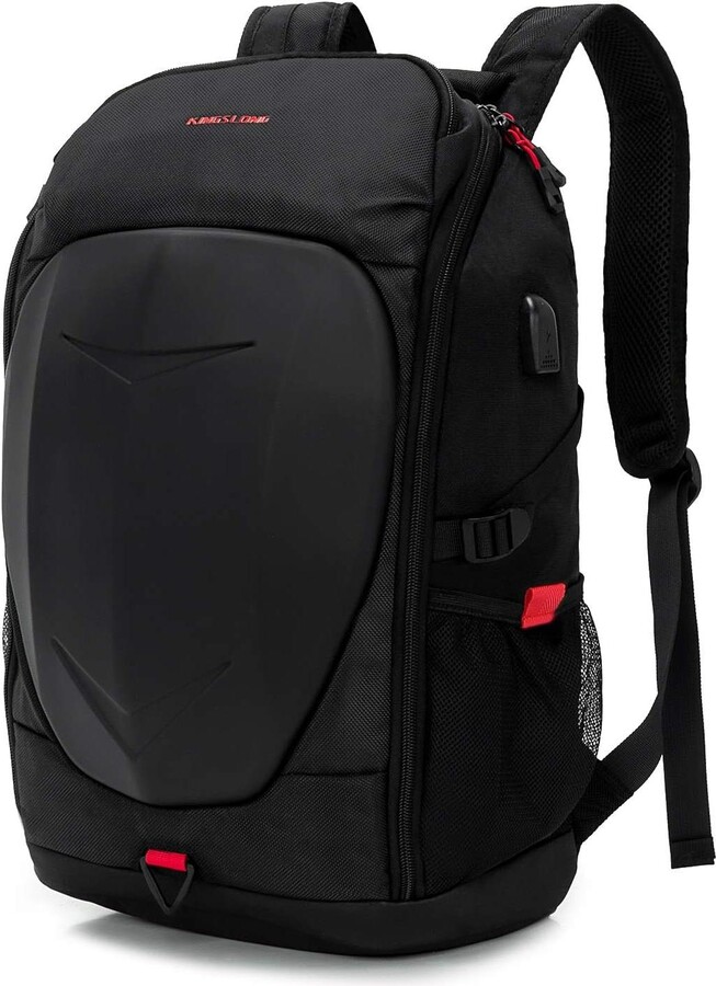 Nakto 7 Inch Laptop Backpack with Hardshell, Armored Backpack with Usb Port and Lightweight Rain Cover for Motorcycle Outdoor Racing Waterproof Rucksa