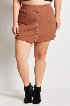 Forever 21 Plus Size Denim Mini Skirt