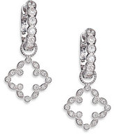 Thumbnail for your product : Jude Frances Classic Diamond & 18K White Gold Open Clover Marquis Earring Charms