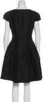 Thumbnail for your product : Halston V-Neck Knee-Length Dress