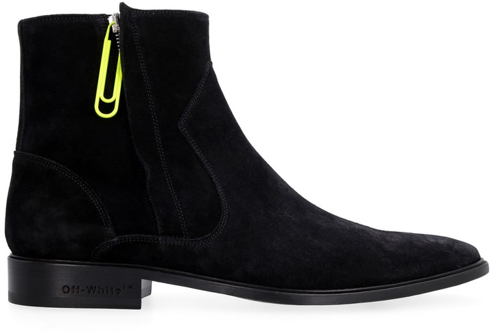 off white chelsea boots