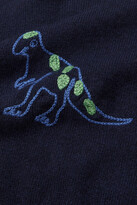 Thumbnail for your product : THE ROW KIDS - T-rex Embroidered Cashmere Sweater - Blue