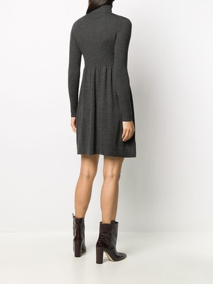 P.A.R.O.S.H. Ribbed Roll Neck Dress