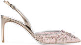 Thumbnail for your product : Rene Caovilla crystal embellished slingback pumps