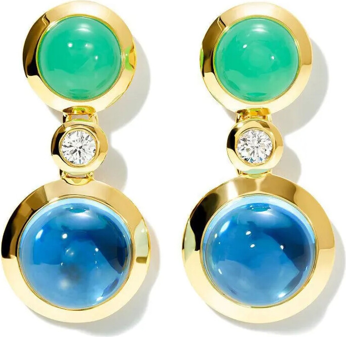 Tamara Comolli 18K yellow gold Lagoon multi-stone earrings