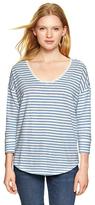 Thumbnail for your product : Gap Three-quarter sleeve stripe tee