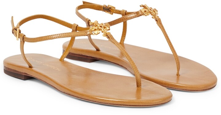 Tory Burch Capri leather thong sandals - ShopStyle