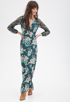 Thumbnail for your product : Forever 21 Lacy Floral Maxi Dress