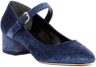 blue velvet mary janes