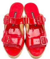 Thumbnail for your product : Walter Steiger Patent Leather Platform Sandals