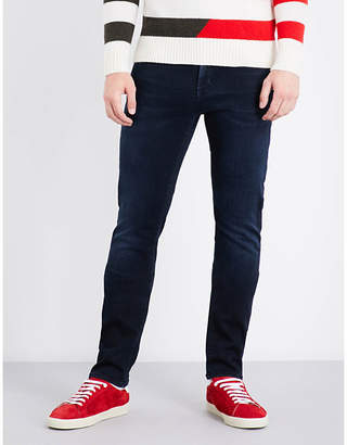 7 For All Mankind Ronnie Luxe slim-fit tapered mid-rise jeans