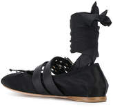 Thumbnail for your product : Miu Miu buckled ballerina shoes