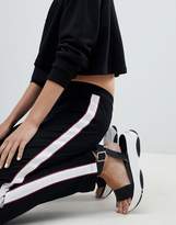 Thumbnail for your product : ASOS Design Cigarette Trousers With Side Piping
