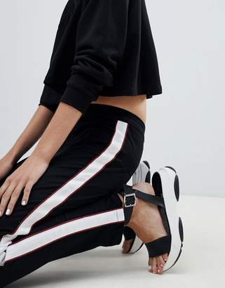 ASOS Design Cigarette Trousers With Side Piping