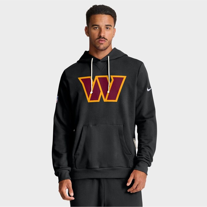 Nike Men's Black Washington Commanders Sideline Standard Issue Initial Home Dri-fit Hoodie