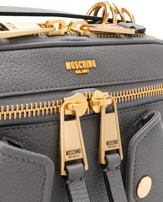 Moschino small logo embossed shoulder bag