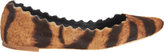 Thumbnail for your product : Chloé Ponyhair Scalloped Flat