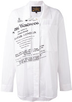 Vivienne Westwood Anglomania - chemise oversize à logo imprimé